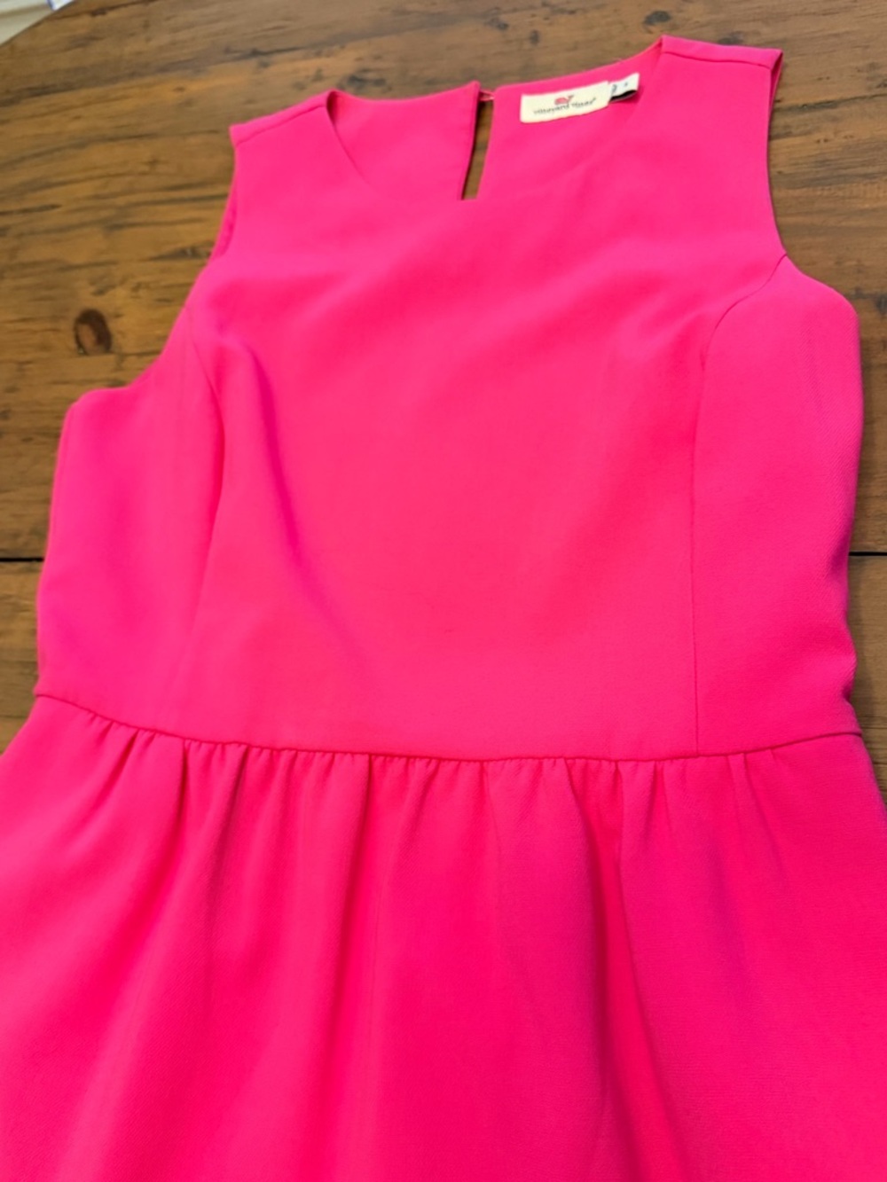 Pink Graduation Dress Fit & Flare with Pockets | Vineyard Vines | Size 4 - Picture 5 of 12